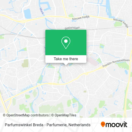 Parfumswinkel Breda - Parfumerie map