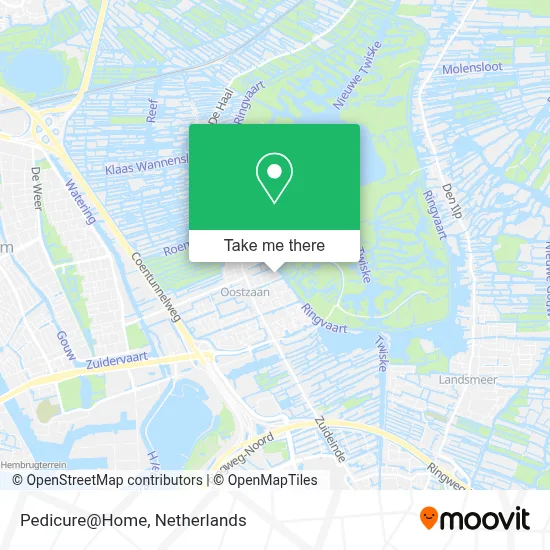 Pedicure@Home map