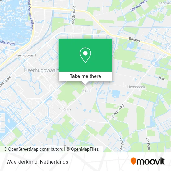 Waerderkring map