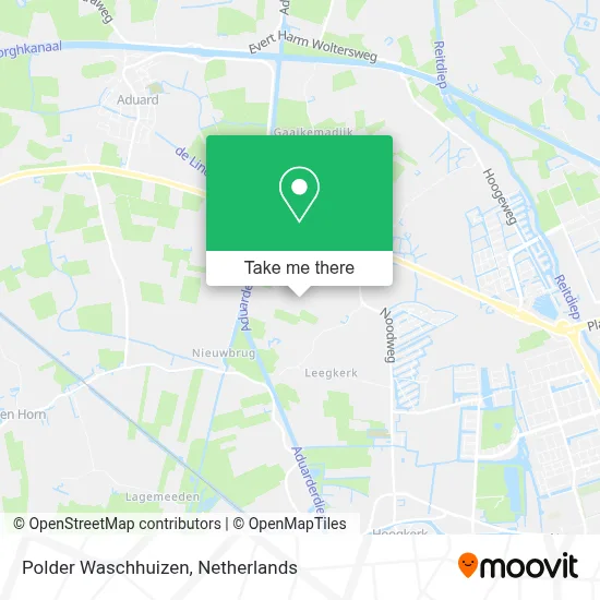 Polder Waschhuizen map
