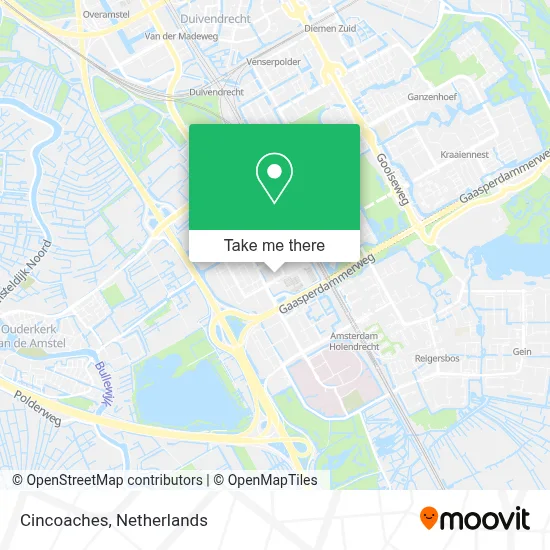 Cincoaches map