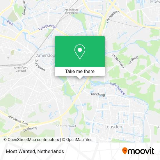 Most Wanted map