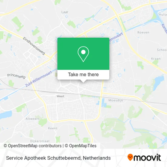 Service Apotheek Schuttebeemd map