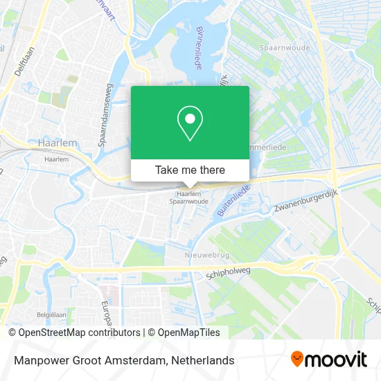 Manpower Groot Amsterdam map