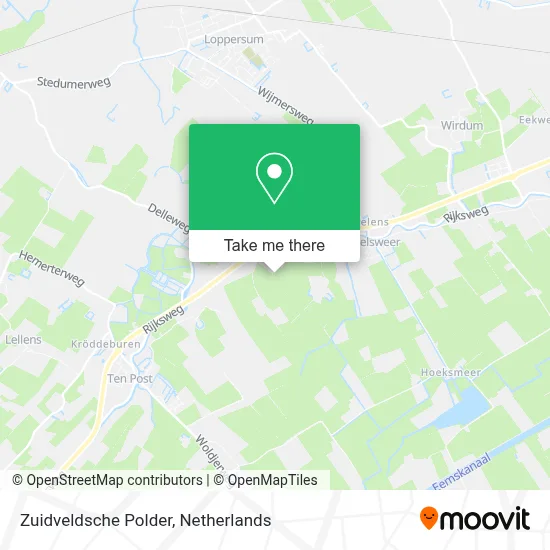 Zuidveldsche Polder map