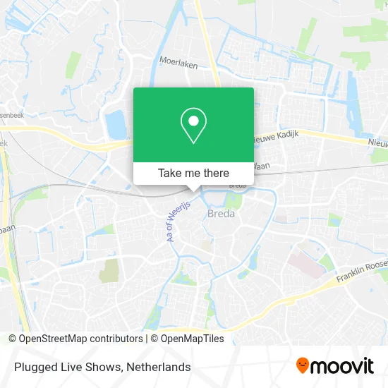 Plugged Live Shows map
