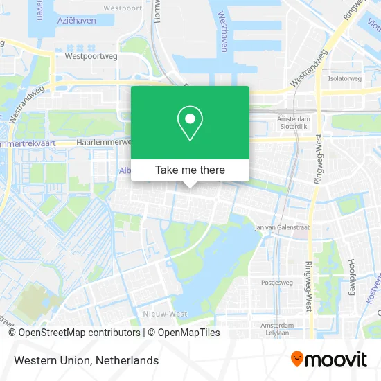 Western Union map