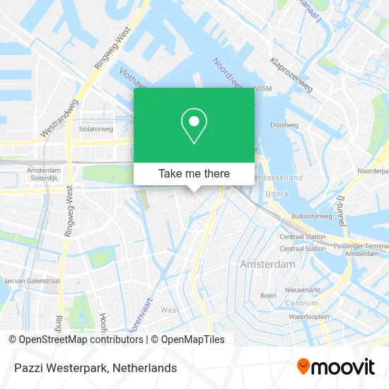Pazzi Westerpark map