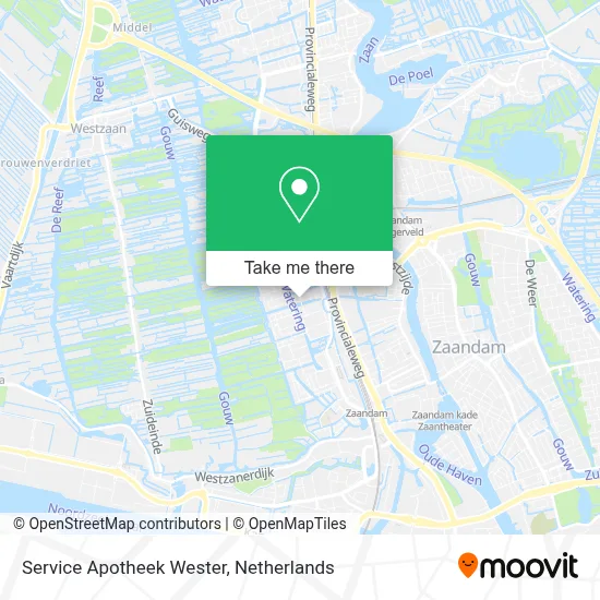 Service Apotheek Wester map