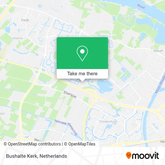 Bushalte Kerk map