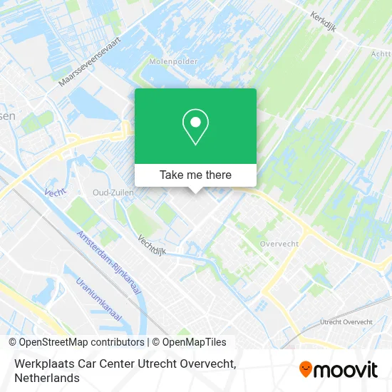 Werkplaats Car Center Utrecht Overvecht map
