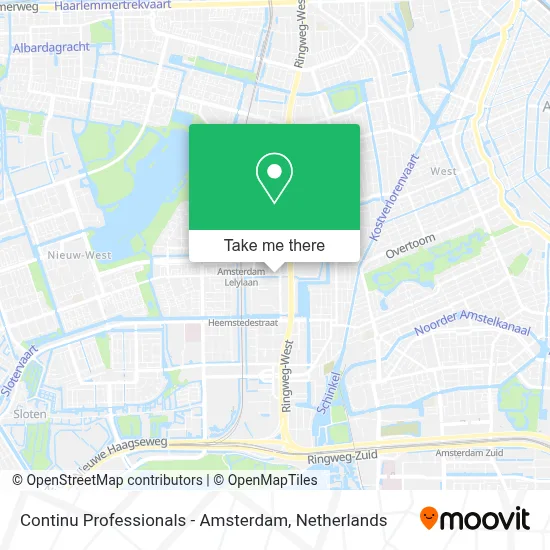 Continu Professionals - Amsterdam Karte