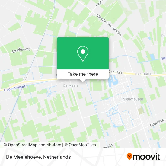 De Meelehoeve map