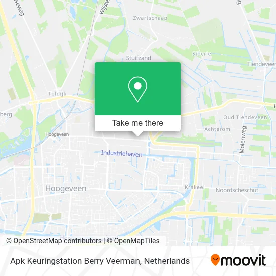 Apk Keuringstation Berry Veerman map