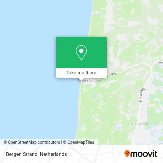 Bergen Strand map