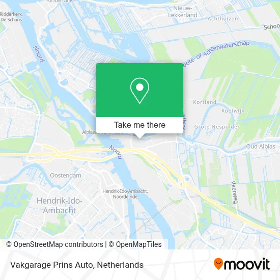 Vakgarage Prins Auto map