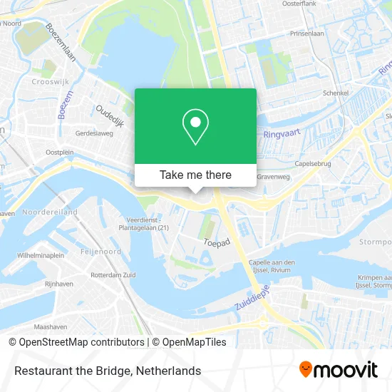 Restaurant the Bridge map