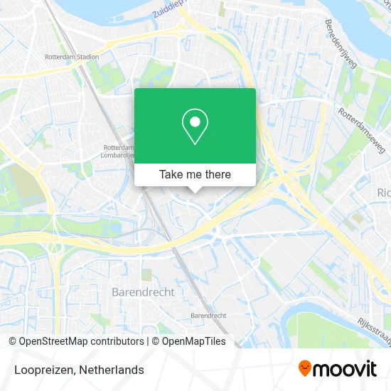 Loopreizen map