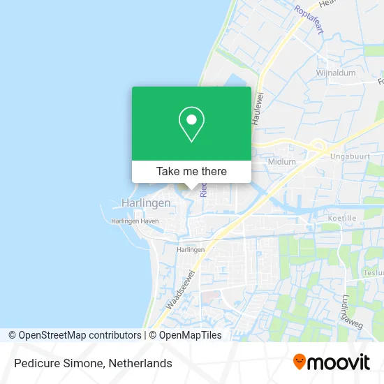 Pedicure Simone map