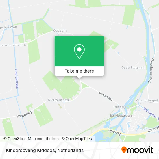Kinderopvang Kiddoos map