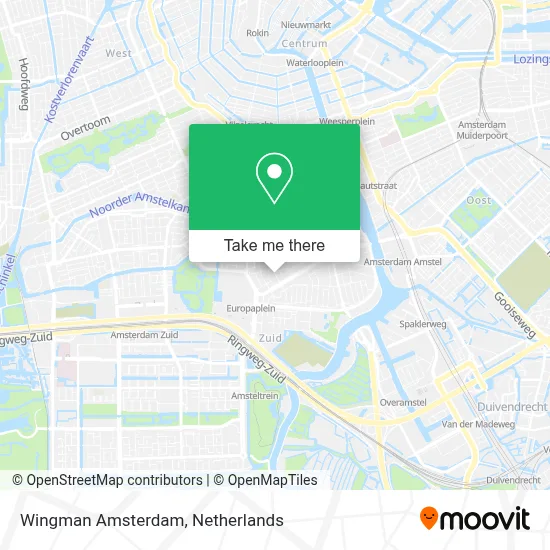 Wingman Amsterdam map