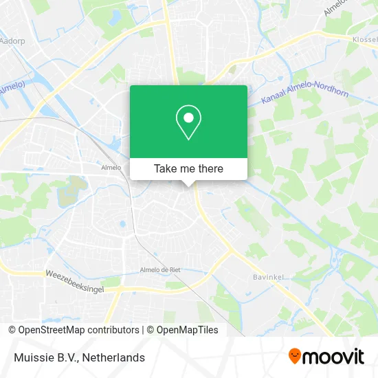 Muissie B.V. map