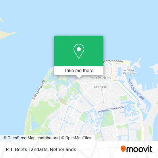 R.T. Beets Tandarts map