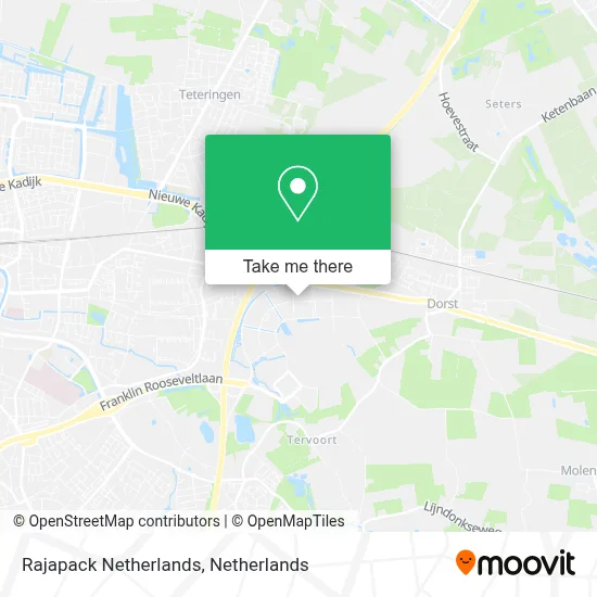 Rajapack Netherlands map