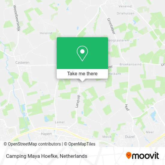 Camping Maya Hoefke map