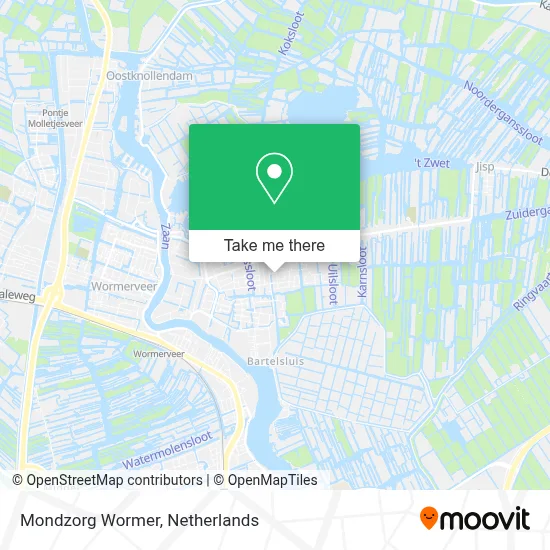 Mondzorg Wormer map