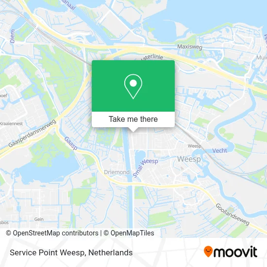 Service Point Weesp map