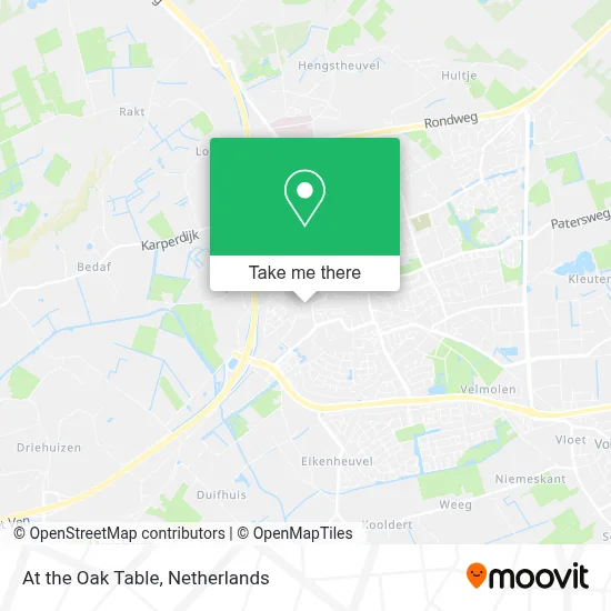 At the Oak Table map