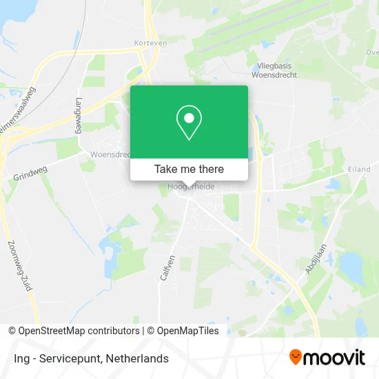 Ing - Servicepunt map