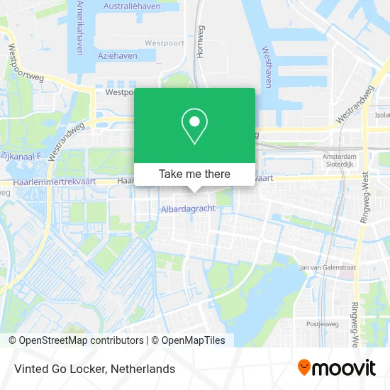 Vinted Go Locker map