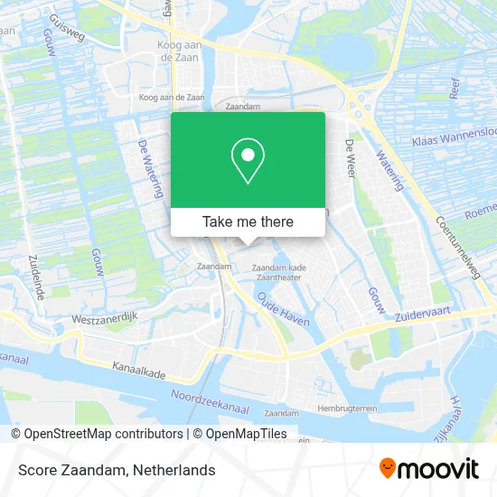 Score Zaandam map