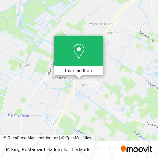 Peking Restaurant Hallum map