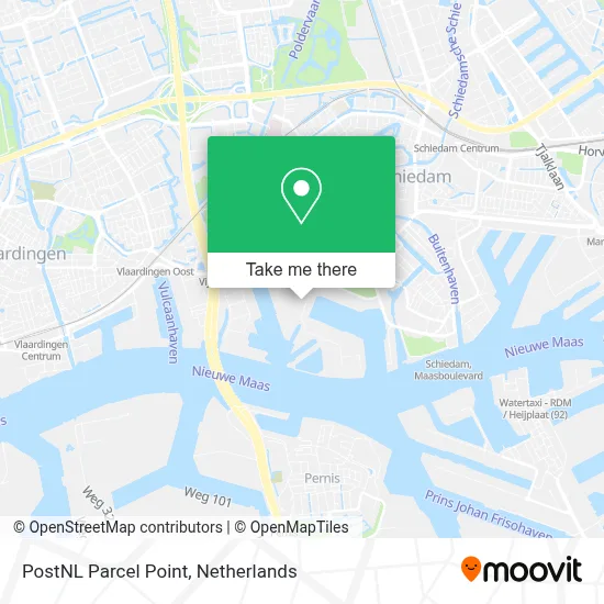 Postnl Pakketpunt map