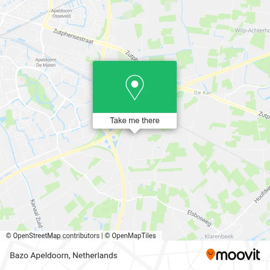 Bazo Apeldoorn map