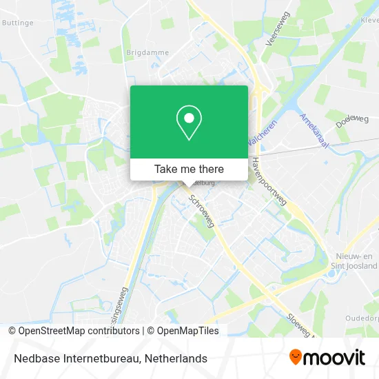 Nedbase Internetbureau map