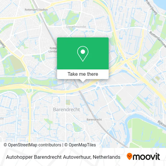 Autohopper Barendrecht Autoverhuur Karte