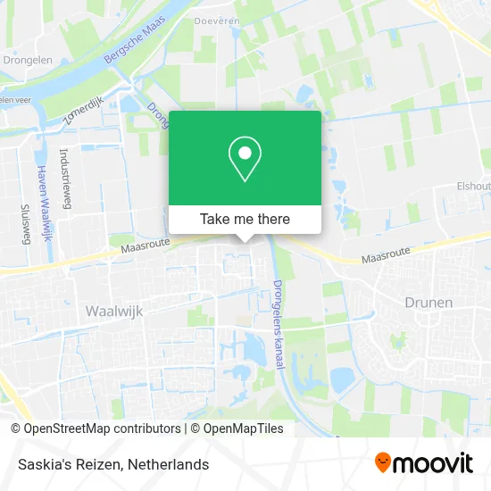 Saskia's Reizen map