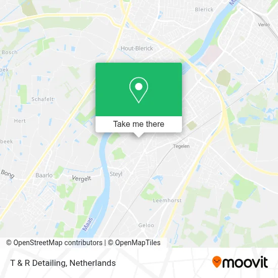 T & R Detailing map