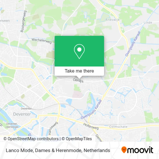 Lanco Mode, Dames & Herenmode map