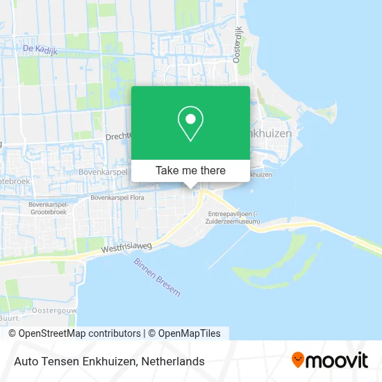 Auto Tensen Enkhuizen map