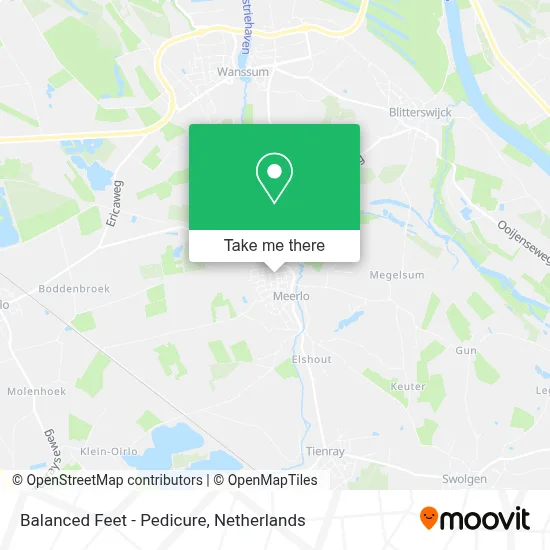 Balanced Feet - Pedicure map