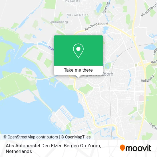 Abs Autoherstel Den Elzen Bergen Op Zoom map