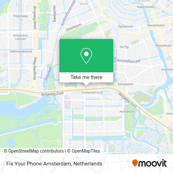 Fix Your Phone Amsterdam map