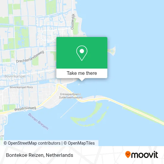 Bontekoe Reizen Karte