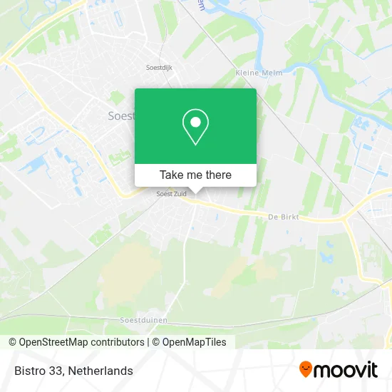 Bistro 33 map