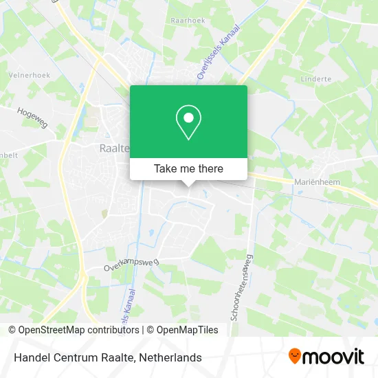 Handel Centrum Raalte map